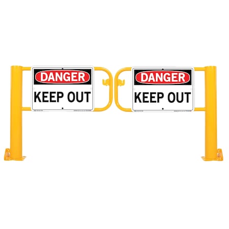 VESTIL Swivel Dock GATE Pair for 10 FT Door (SDG-10-SI-D-01)